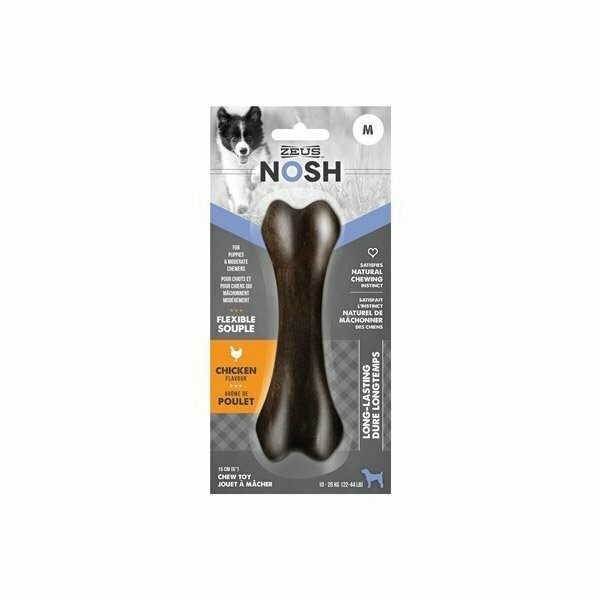 Zeus Nosh Flexible Chew Bone for Puppies, Chicken , Medium 96386